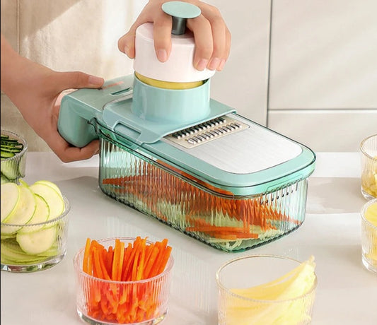 Vegetable Cutter Multifunctional Vegetable Shredders Slicer Cutter with Basket Home Kitchen Onion Potato Slicer Kitchen Tool